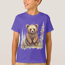 Camiseta Um ursinho bonitinho - design de ilustração artíst