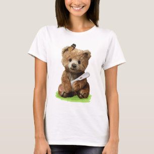 Camiseta Um ursinho marrom fofo