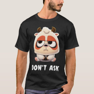 Camiseta Um Urso Bonito de Teddy com Cornos Dizendo Não