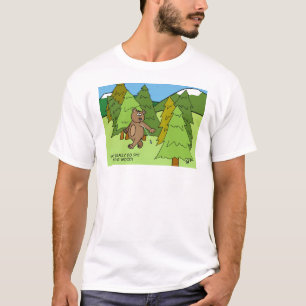 Camiseta Um urso cospe nas madeiras?