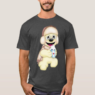 Camiseta Um urso frio com uma bebida quente