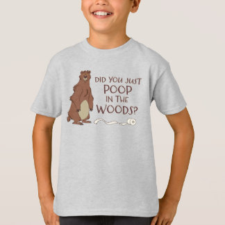 Camiseta Um Urso Popa Na Floresta?