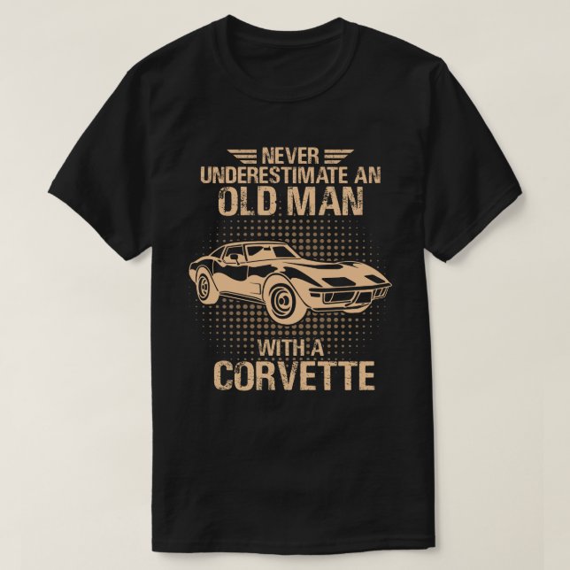 Camiseta Um Velho Chevrolet Corvette 1979 C3 (Frente do Design)