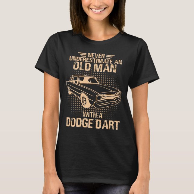 Camiseta Um velho Dodge Dart 73 (Frente)