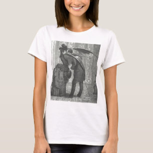Camiseta Um Victorian do beijo/vampiro voado gótico