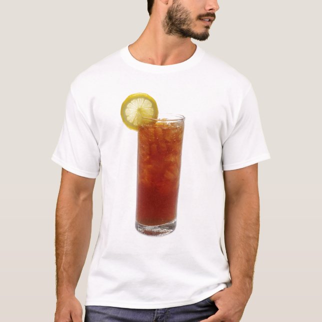Camiseta Um vidro do chá gelado (Frente)