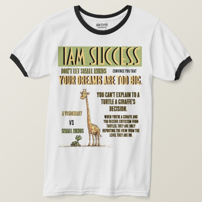 CAMISETA UM VISIONÁRIO (Frente do Design)