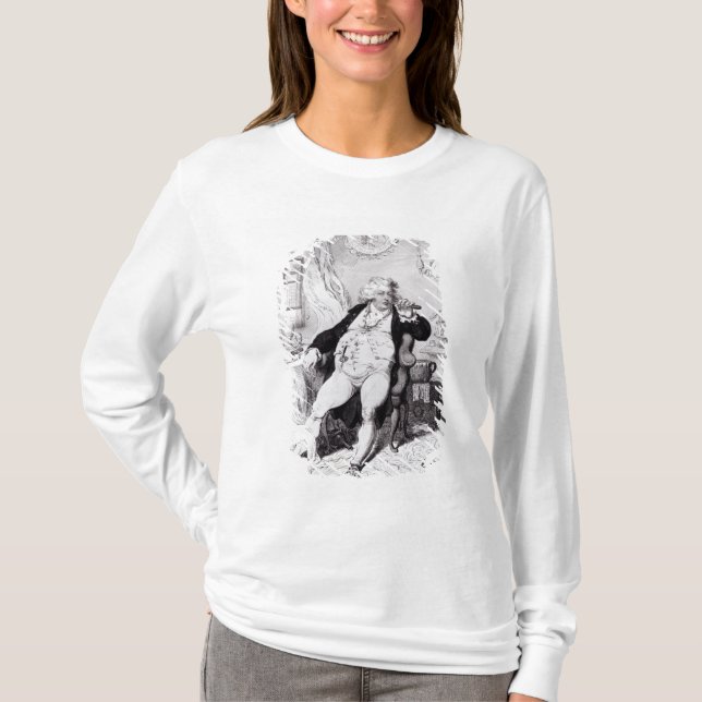 Camiseta Um Voluptuary sob os horror da digestão (Frente)