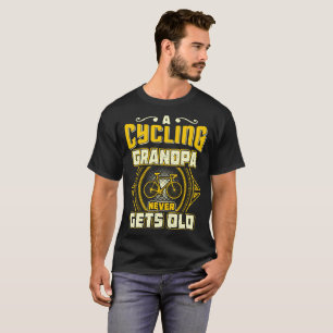 Camiseta Um vovô do ciclismo nunca obtem o Tshirt velho do