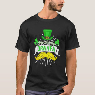 Camiseta Um Vovô Sortudo Beard Leprechaun Rua Irlandesa Pat