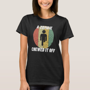 Camiseta Um Zumbi Mordeu Perna de Prótese de Amputação de P