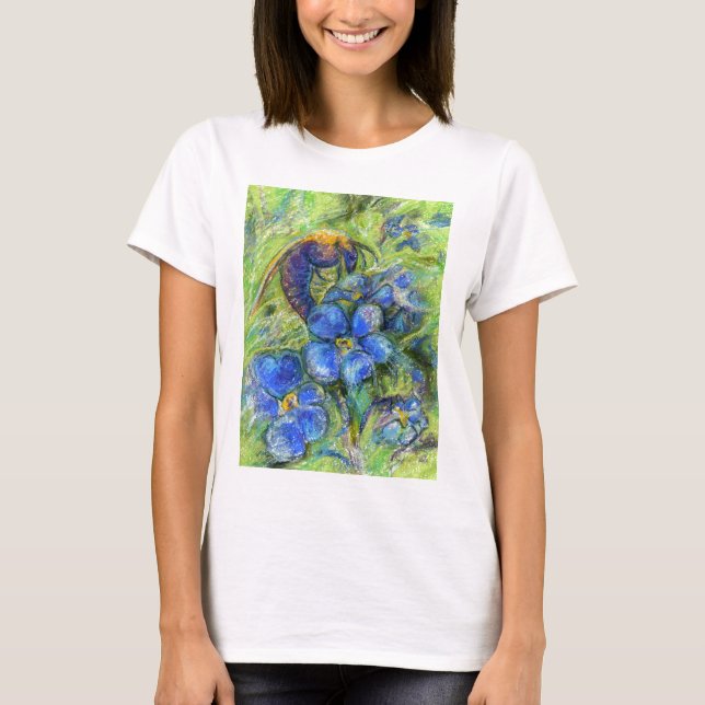 Camiseta Uma abelha e não me esqueça das flores (Frente)
