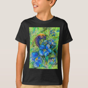 Camiseta Uma abelha & flores do miosótis