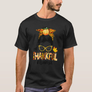 Camiseta Uma agradecida mamãe Mensagem Bun Fall Autumn Than