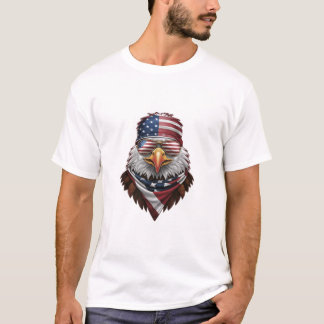 Camiseta Uma águia careca patriótica