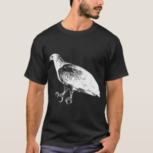 Camiseta Uma Águia-peixe Africana Desenho Branco Impressão