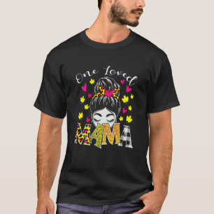 Camiseta Uma Amada Mãe Leopardo Xadrez Mensageira Cabelo Ma