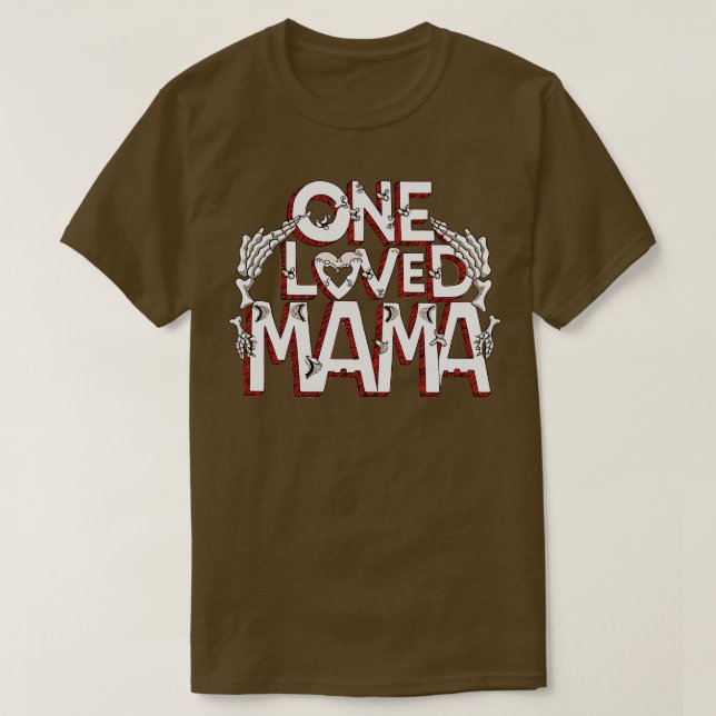 Camiseta uma amada mamãe, presente de 14 de fevereiro para  (Frente do Design)