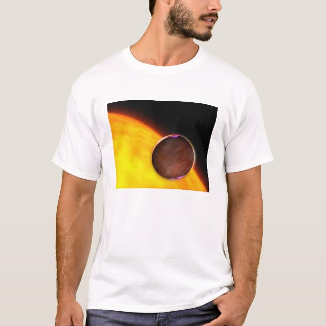 Camiseta Uma aproximação de um planeta extrassolar (Frente)
