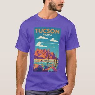 Camiseta Uma Arte de Viagem Vintage de Tucson Arizona EUA T