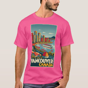 Camiseta Uma Arte Viagens vintage De Vancouver - Canadá