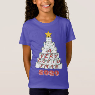 Camiseta Uma Árvore de Papel Toilet 2020 Muito COVID Xmas F