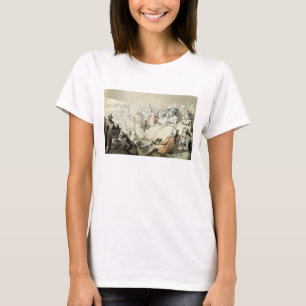 Camiseta Uma audiência que olha um jogo, c.1785 (a caneta