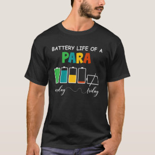 Camiseta Uma Autonomia Da Bateria Do Paraprofessionator Ap