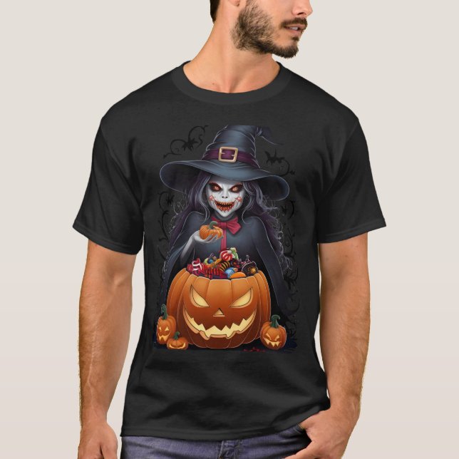 Camiseta Uma Aventura Spooktacular de Halloween (Frente)
