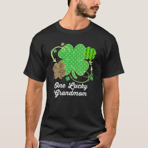 Camiseta Uma avó sortuda Dia de São Patrício Lepard Shamro