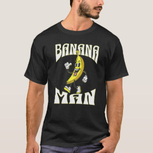Camiseta Uma Banana com pernas de braços e calçados