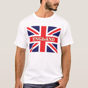 Camiseta Uma bandeira do bandeira do União Jack com a Ingla