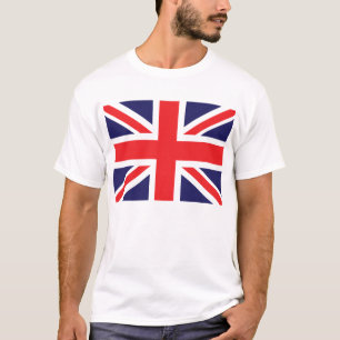 Camiseta Uma bandeira do Union Jack.