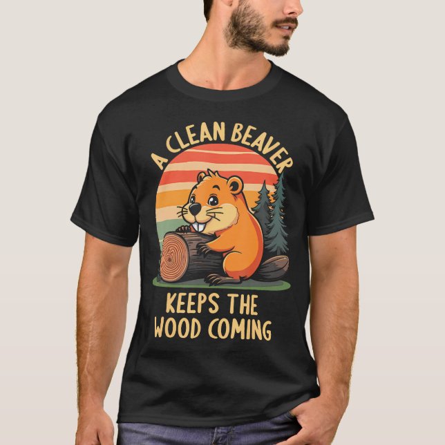 Camiseta Uma barata limpa mantém a piada engraçada da madei (Frente)