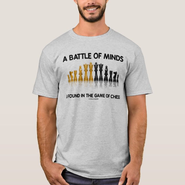 Camiseta Uma Batalha De Mentes É Encontrada No Jogo Do Xadr (Frente)