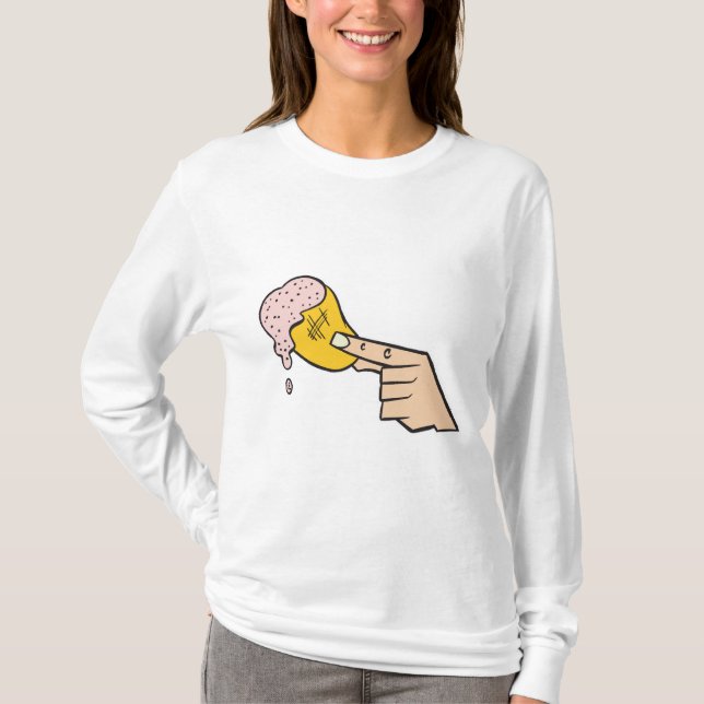 Camiseta uma batata frita com molho (Frente)