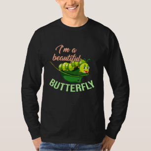 Camiseta Uma Bela Borboleta Ciclo de Vida Lagartas Inse
