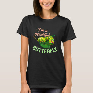 Camiseta Uma Bela Borboleta Ciclo de Vida Lagartas Inse