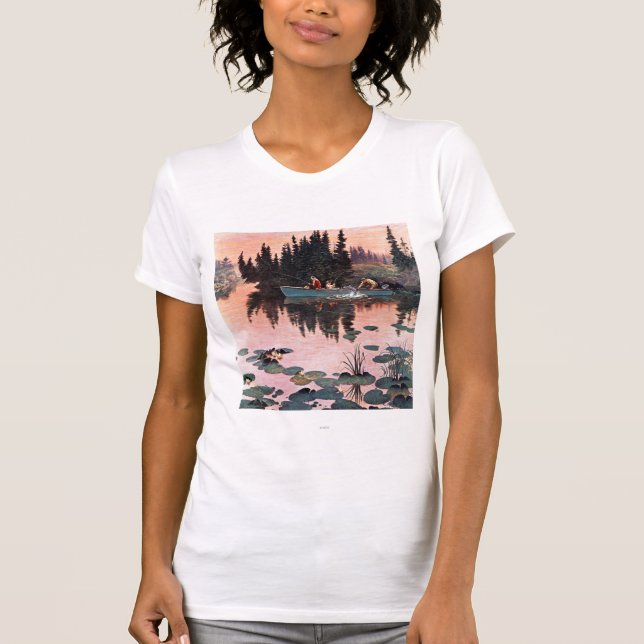 Camiseta Uma Bela Captura de John Clymer (Frente)