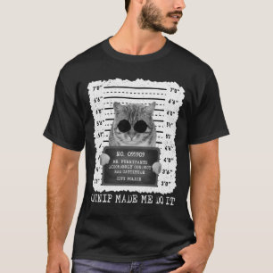 Camiseta Uma Bela Catnip Fez-Me Fazê-Lo.