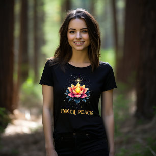 Camiseta Uma Bela Flor de Lótus de Paz Interior