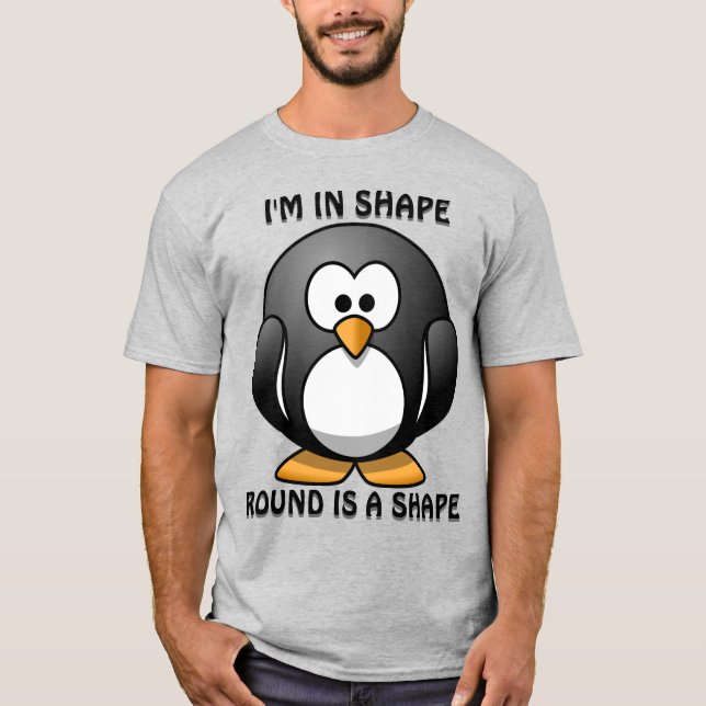 Camiseta Uma Bela Ronda De Pinguim Engraçado É Uma Piada De (Frente)