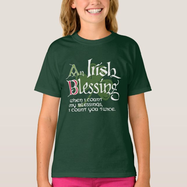 Camiseta Uma Bênção Irlandesa (Frente)