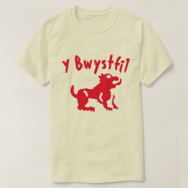 Camiseta Uma besta com texto de bwystfil