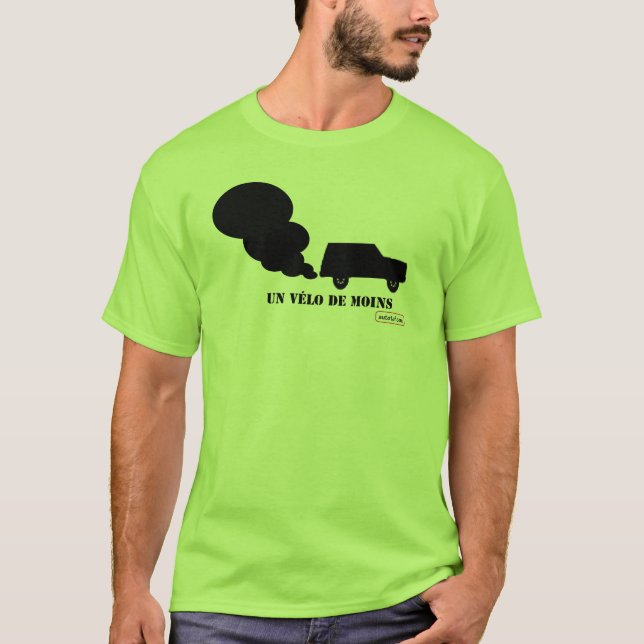 Camiseta Uma bicicleta menos (Frente)