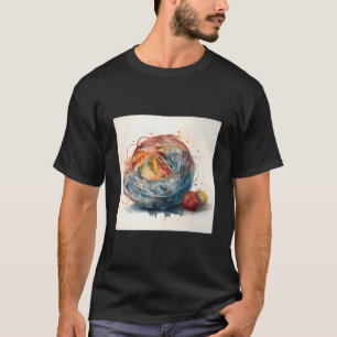 Camiseta Uma Bola De Fio Desfazendo Meada Liberando