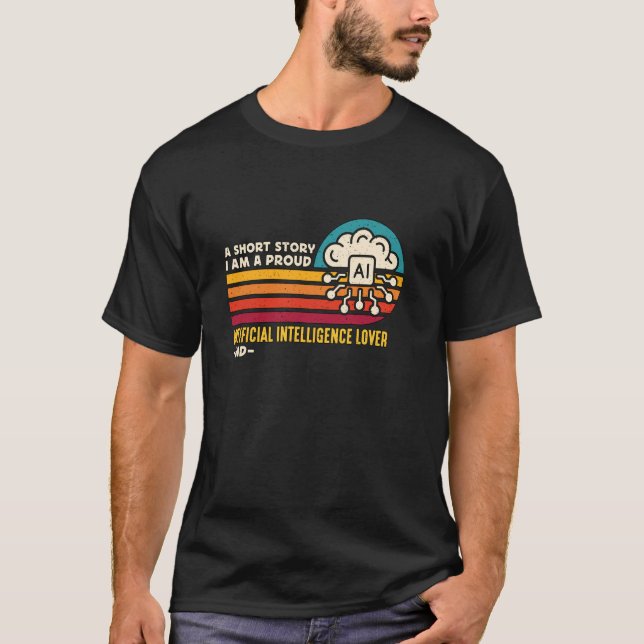 Camiseta Uma Breve História Eu Sou Um Artificial Da Ciência (Frente)