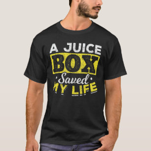 Camiseta Uma Caixa de Suco Salvou Minha Vida Diabético Di