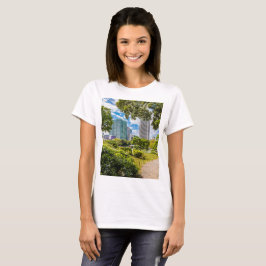 Camiseta Uma caminhada pelos jardins de Hama Rikyu, Tóquio