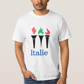 Camiseta Uma camisola juvenil celebrando o desporto italian